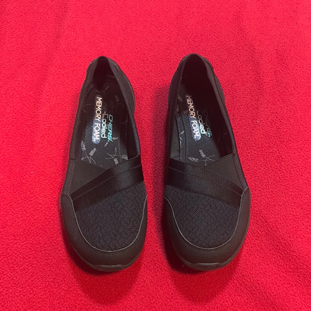 Skechers Black Slip-On Loafers